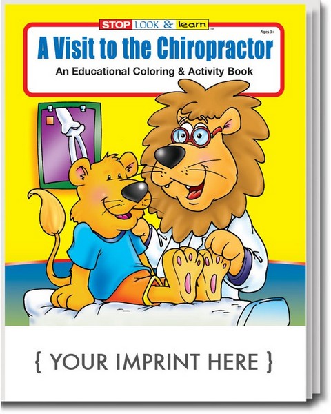 CS0415 A Visit To The Chiropractor Coloring and Activity BOOK with Cus